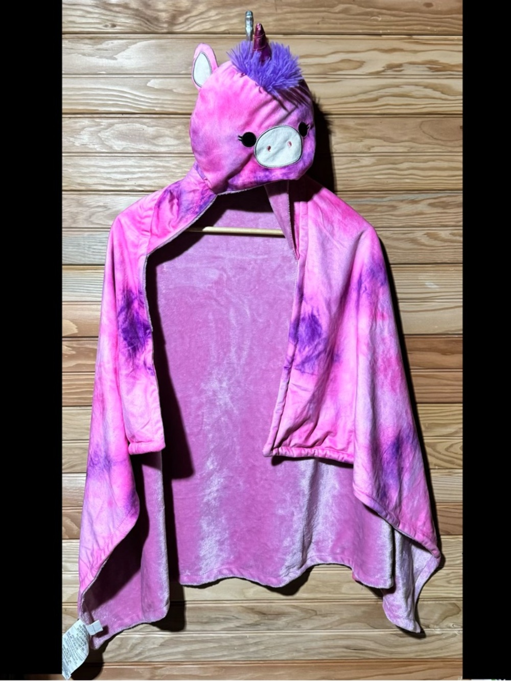 Squishmallow Pink Unicorn Hooded Wrap